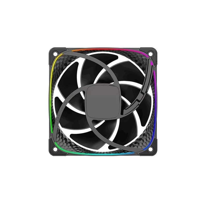 Geometric Future Комплект вентилатори Fan Pack 3-in-1 - Squama 2503B Black - Image 68