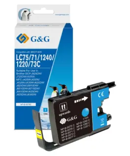 УНИВЕРСАЛНА ГЛАВА ЗА BROTHER MFC J6510/J6710/J6910 - Cyan - LC1240C (LC-1240C) / LC75C (LC-75C) - PN NP-B-0075C -