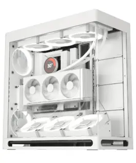 HAVN кутия Case E-ATX - HS 420 VGPU Edition White - PCIe Gen 5 riser included