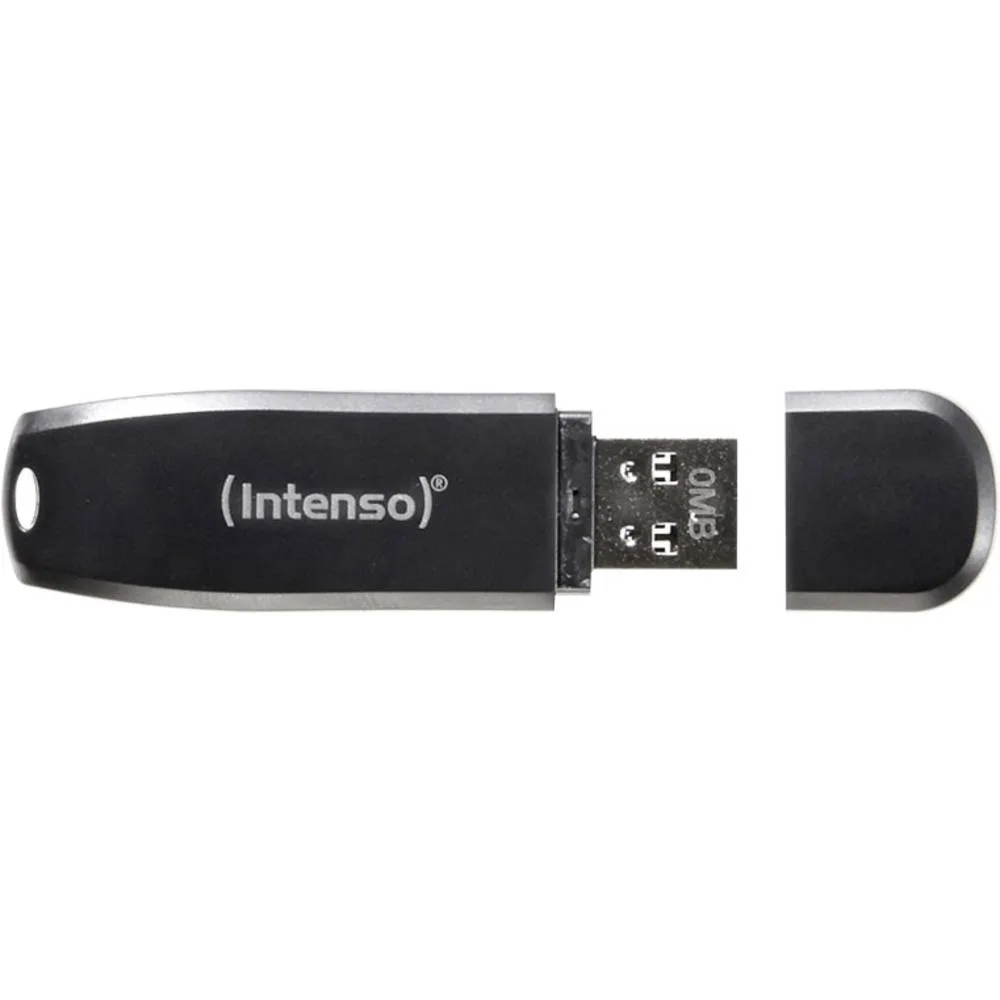 ФЛАШ ПАМЕТ Intenso USB flash drive Speed Line - USB 3.2 Gen 1 - 64 GB - Black - PN 3533490