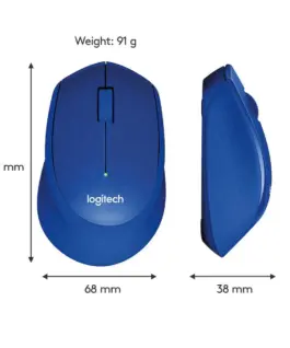 МИШКА LOGITECH M330 SILENT PLUS – Wireless / Безжична – Blue – PN