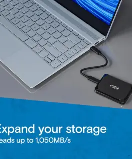 ВЪНШЕН ТВЪРД ДИСК CRUCIAL SSD X9 – 1 TB – USB 3.2 Gen 2 – PN