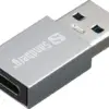 АДАПТЕР SANDBERG USB-A to USB-C - Grey - PN 136-46