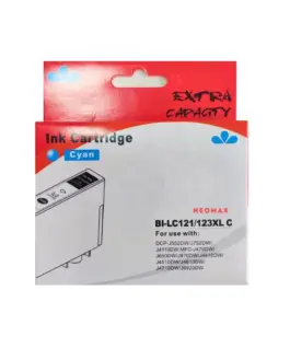 ГЛАВА ЗА BROTHER DCP J132/J152/J552/J752/J4110/MFC J470/J870/J4410/J4510 - HIGH CAPACITY - Cyan - LC123CXL (LC-123CXL) -