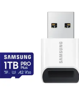 Карта памет Samsung PRO Plus 1 TB microSDXC UHS-I Class 10 с адаптер