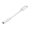 Makki преходник Adapter Type-C M to 3.5mm audio jack 4P F White - MAKKI-CBL-C-AUDIO-WH