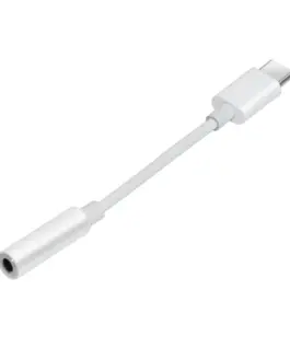 Makki преходник Adapter Type-C M to 3.5mm audio jack 4P F White - MAKKI-CBL-C-AUDIO-WH