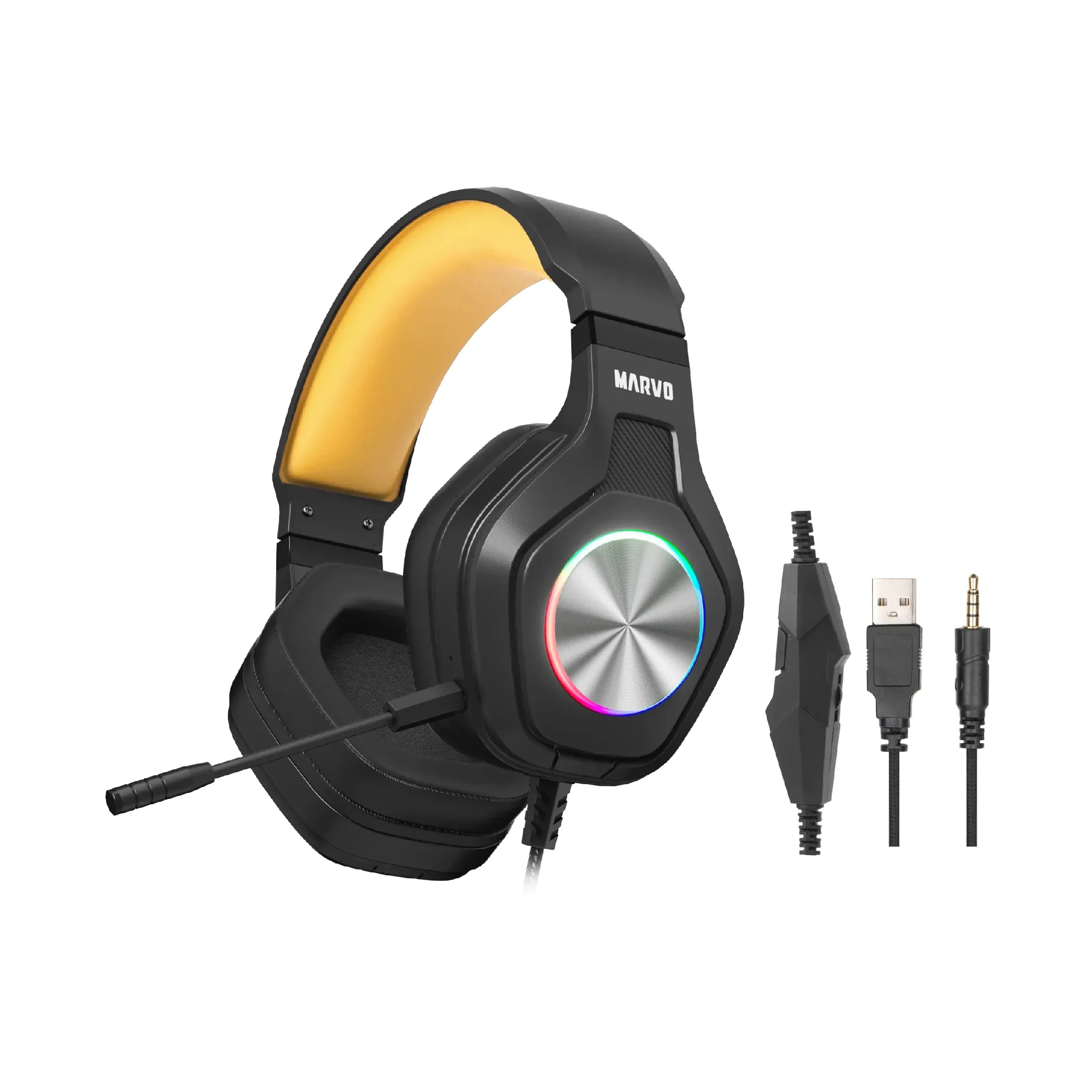 Marvo геймърски слушалки Gaming Headphones Pulz 80 - MARVO-HG9084-BK - Image 92