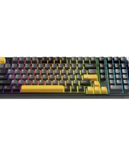Marvo безжична механична геймърска клавиатура Wireless Gaming Mechanical keyboard Titan 98 – KG986W Black – Banana Crystal