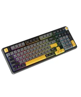 Marvo безжична механична геймърска клавиатура Wireless Gaming Mechanical keyboard Titan 98 – KG986W Black – Banana Crystal