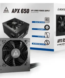 Montech захранване PSU 650W – APX – 80 Plus White