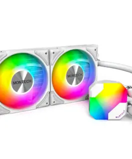 Montech водно охлаждане Hyper Flow ARGB 240 CPU Liquid Cooler White