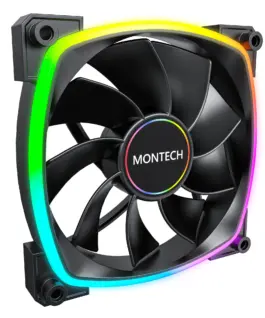 Montech вентилатор RX140 PWM REVERSE Fan 140mm ARGB Black