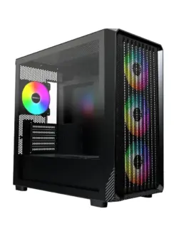 Montech кутия Case mATX - X5M (B) - 4 x 120 mm A-RGB USB-C