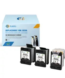 КОМПЛЕКТ ГЛАВА + 3 МАСТИЛНИЦИ ЗА HEWLETT PACKARD DeskJet 2130 All-in-One/OfficeJet 3830/4650 All-in-One Printers - Black