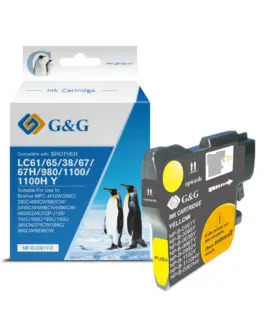 УНИВЕРСАЛНА ГЛАВА ЗА BROTHER MFC 250C/290C/DCP 145C/165C/MFC 6490CW/DCP 6690CW - HIGH CAPACITY - LC980Y (LC-980Y) / LC11