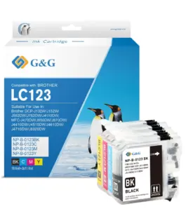 КОМПЛЕКТ 5 ГЛАВИ ЗА BROTHER DCP J4110DW/MFC J4410DW/J4510DW/J4610DW/J4710DW - MULTI PACK - LC123BK x 2/LC123C/LC123M/LC1