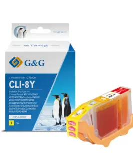 ГЛАВА ЗА CANON PIXMA IP 4200/5200/5200R/6600D/MP 500/800 - CLI-8Y (CLI8Y) - Yellow - WITH CHIP / С ЧИП - /8/ - 0623B002