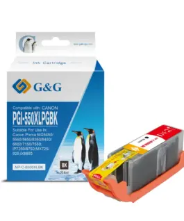 ГЛАВА ЗА CANON PIXMA IP 7250/PIXMA MG 5450/6350 - HIGH CAPACITY - Black - ink tank - WITH CHIP / С ЧИП - /550/ - PGI-55