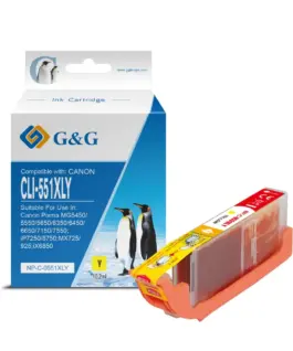 ГЛАВА ЗА CANON PIXMA IP 7250/PIXMA MG 5450/6350 - Yellow - ink tank - WITH CHIP / С ЧИП - HIGH CAPACITY - /551/ - CLI-5