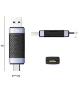 Orico четец за карти Card Reader USB Type C/A Black –