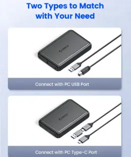 Orico кутия за диск Storage – Case – 3.5 inch USB-C black –