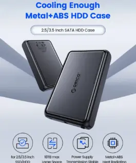 Orico кутия за диск Storage – Case – 3.5 inch USB-C black –