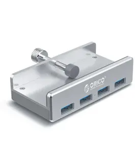 Orico хъб USB 3.0 HUB Clip Type 4 port -  Aluminum - MH4PU-SV