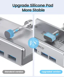 Orico хъб USB 3.0 HUB Clip Type 4 port – aux Micro-USB power input