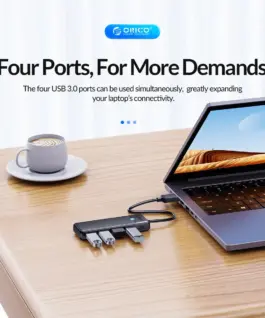 Orico хъб USB3.0 HUB 4 port Black – PAPW4A-U3-015-BK