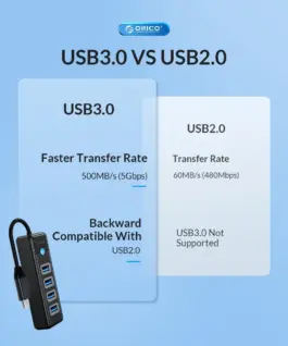 Orico хъб HUB USB3.1 3 port – 2 x USB3.0