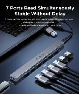 Orico хъб HUB USB-C 5 port – USB3.0 x 1