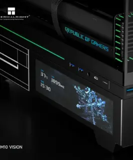 Thermalright кутия Case mATX – TL-M10 Vision Black – 9.16 inch LCD Display