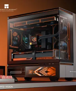 Thermalright кутия Case mATX – TL-M10 Vision Black – 9.16 inch LCD Display