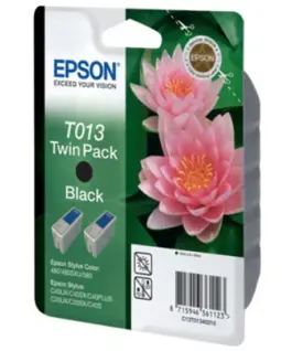 КОМПЛЕКТ 2 ГЛАВИ ЗА EPSON STYLUS COLOR 480/580 - Black - TWIN PACK - OUTLET - PN T013402 -