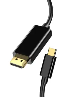 Alternative view of VCom кабел Cable Type-C to DisplayPort - Black - CU422C-1.8m