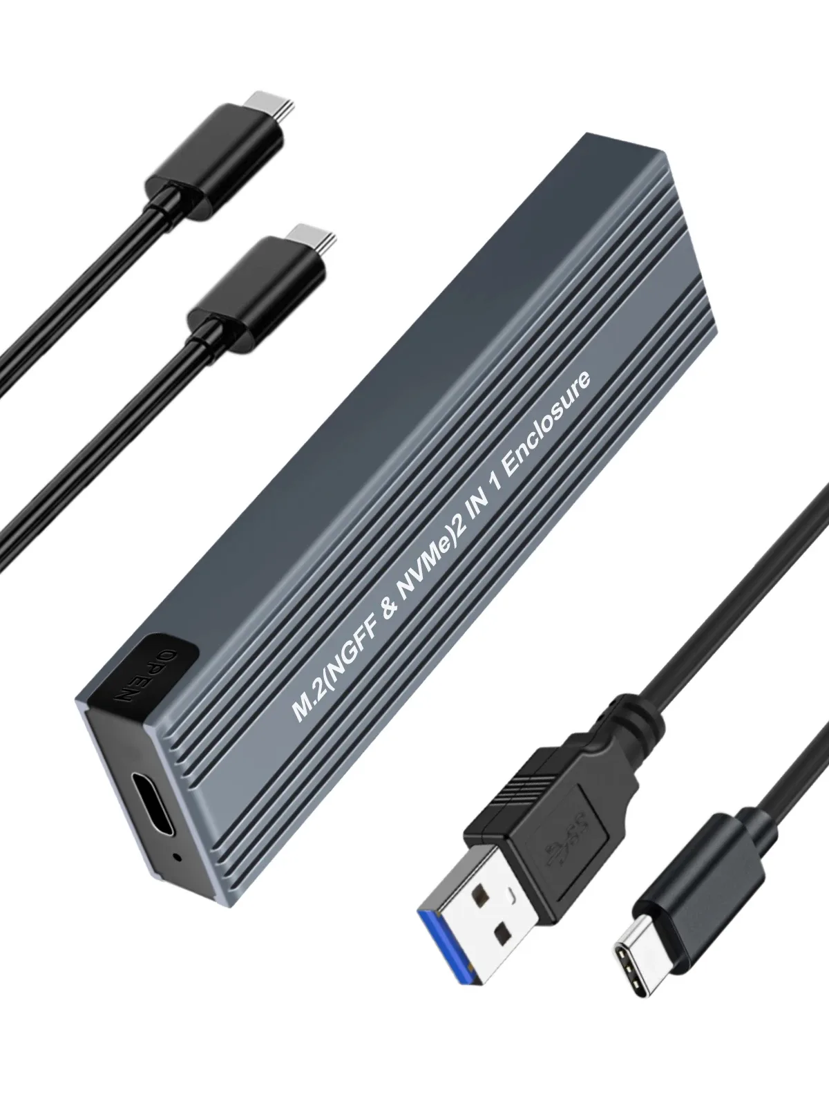 VCom външна кутия за диск Storage Case - M.2 NVMe/SATA/NGFF M/B key - 10Gbps USB3.1 Type-C/A - CU850SN - Image 48