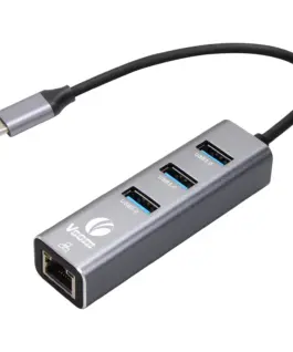 Alternative view of VCom докинг станция Docking USB Type-C to USB3.0 x 3 + LAN - DH311B