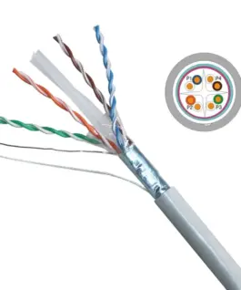 Alternative view of VCom Кабел FTP cable 4Pair Cat6 23AWG 305m - NC624-305