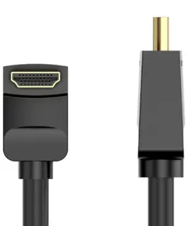 Vention Кабел HDMI Right Angle 90 Degree v2.0 M / M 4K/60Hz Gold – 2M Black –