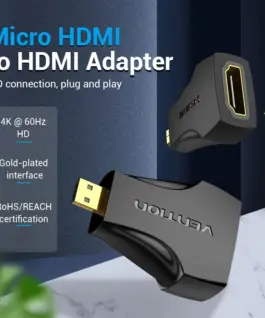 Alternative view of Vention Адаптер Adapter Micro HDMI M / HDMI F Black - AITB0