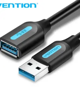 Vention Кабел USB 3.0 Extension AM / AF - 5.0M Black - CBHBJ