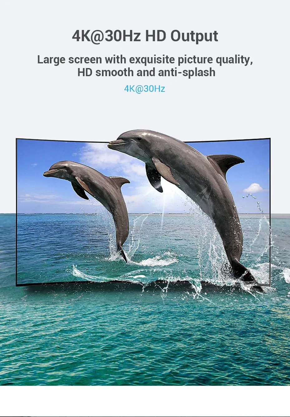 Vention адаптер Adapter DisplayPort M / HDMI F - 4K, Black - HBPB0 - Image 30