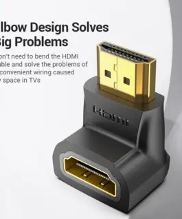 Vention Адаптер Adapter HDMI Right Angle 90 Degree M/F – AIOB0