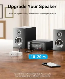 Vention блутут за кола за разговори и музика Car Bluetooth 5.4 audio receiver USB