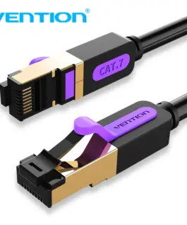 Vention Кабел LAN SSTP Cat.7 Patch Cable - 2M Black 10Gbps - ICDBH