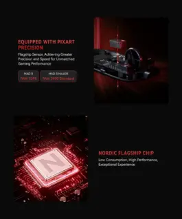 VXE професионална геймърска мишка Wireless Gaming Mouse MAD R 8K SET – Omron Optical Microswitches