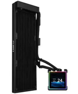 Охладител за процесор Lian Li HydroShift II LCD-S 360N Fanless ARGB - Черен