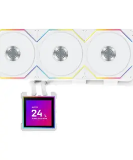 Охладител за процесор Lian Li HydroShift II LCD-S 360TL RGB - Бял