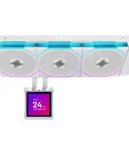 Alternative view of Охладител за процесор Lian Li HydroShift II LCD-S 360TL RGB - Бял